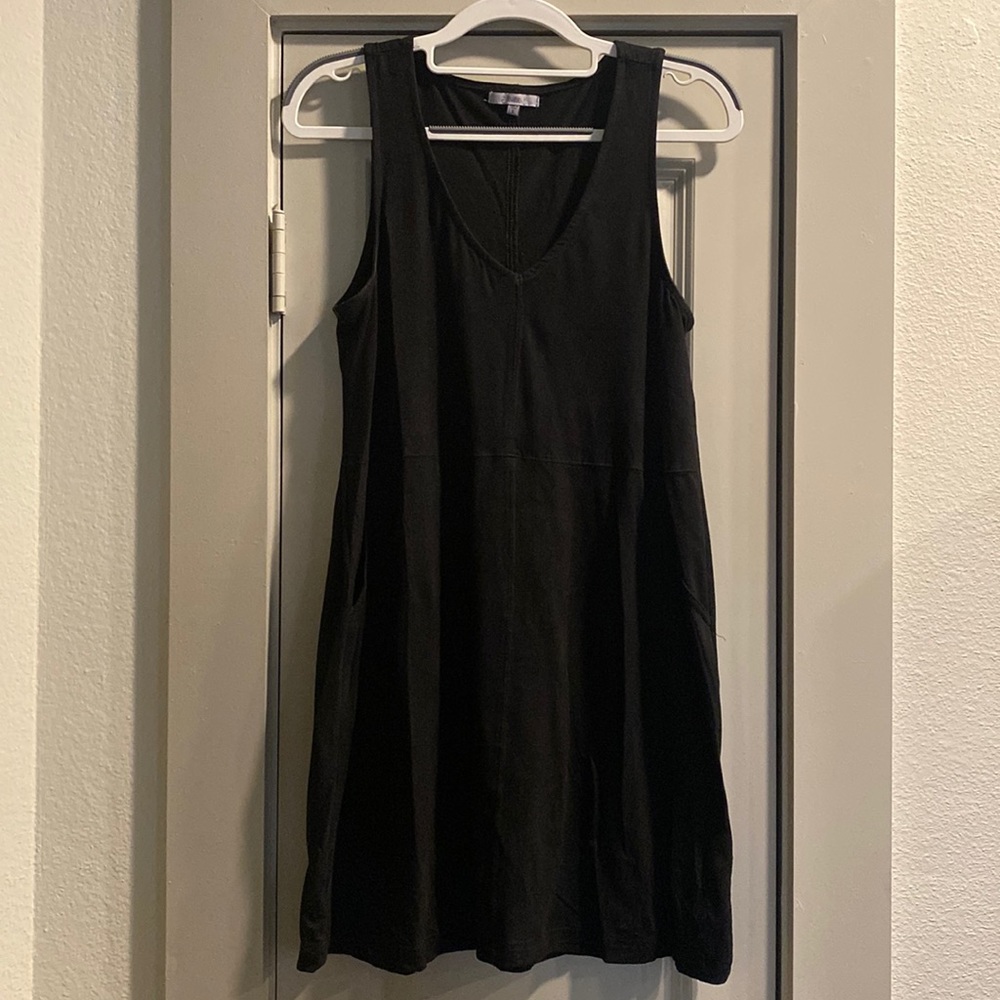 Z Supply Suede Short Black Dress